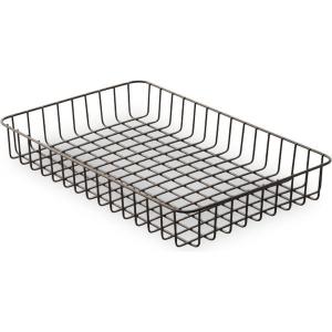 よし与工房 ワイヤーかご（大）深型黒　H6.5cm CP-4529-LK