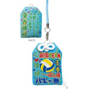 サザン ディ エス クリエイト 根付けストラップ 部活応援お守り バレーボール 15404 5個