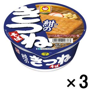 東洋水産 マルちゃん 紺のきつねそば 89g 3食