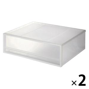 無印良品 ポリプロピレン収納ケース引出式 横ワイ...の商品画像