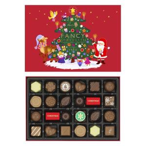 クリスマスファンシーチョコレート 1箱 三越伊勢丹 クリスマス 紙袋付 手土産ギフト ギフト