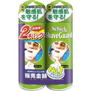 シック 薬用 シェーブガード フレッシュライム 泡タイプ 敏感肌用 200g 2個 カミソリ負けに ロングセラー品