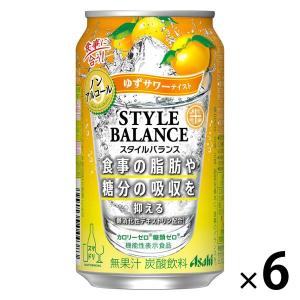 ノンアルコールチューハイ　スタイルバランス　ゆずサワーテイスト　機能性表示食品　350ml×6本