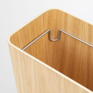 無印良品 木製ごみ箱 袋止めワイヤー付 オーク...の詳細画像1