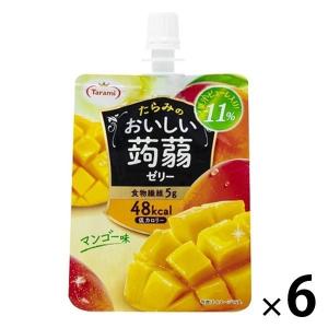 たらみ おいしい蒟蒻ゼリー マンゴー味 6個 ゼリー