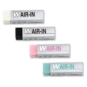 プラス 消しゴム Wエアイン カラーアソート 4色セット 4個 ER-060WA-4P 36437