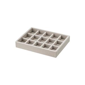 無印良品 アクリルケース用 ベロア内箱仕切 格子 グレー 38373544 良品計画
