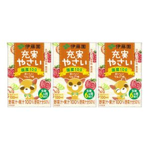 伊藤園 充実やさい おいしいりんご味 100ml 1セット