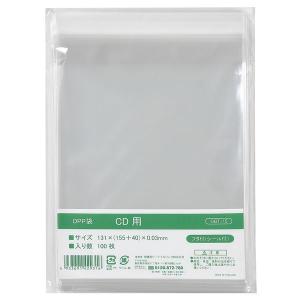 伊藤忠リーテイルリンク OPP袋 CDスリムケース用 横130×縦155+フタ40mm 透明封筒 1袋