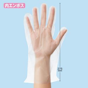川西工業 使いきりポリエチレン手袋23μ　M　内エンボス