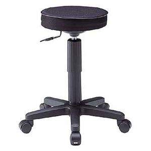 サンワサプライ キャスター付丸イス SNC-T134BKN