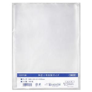 伊藤忠リーテイルリンク OPP袋 角形2号封筒サイズ 透明袋 1袋