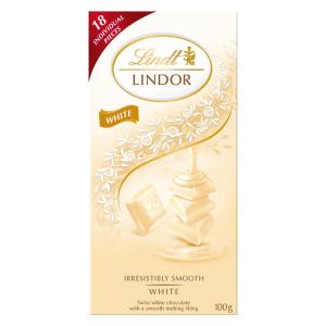 Lindt リンドール ホワイトシングルズ 100g 1箱 六甲バター チョコレート 輸入菓子 輸入チョコレート