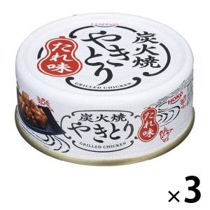 宝幸 炭火焼やきとり たれ味 80g 1セット（3缶）　ご飯のお供　お酒のお供　簡単　缶詰