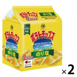 湖池屋 ポテトチップス のり塩 5個パック 1セット スナック菓子