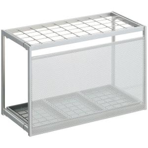 アスクル ビジネスフィット傘立て 45本用 プラチナシルバー