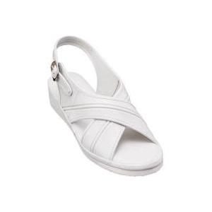 ファーストレイト クロスサンダル ホワイト S（21.5〜22.0cm） FR-400 ナースサンダル 1足