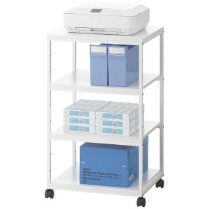 アスプルンド スチールプリンタワゴン4段 CW1302-06 1台