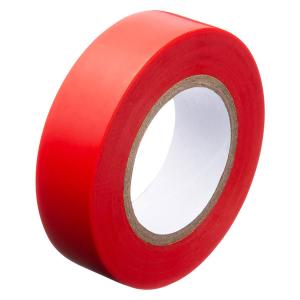 現場のチカラ ビニールテープ 赤 幅19mm×長さ10m アスクル