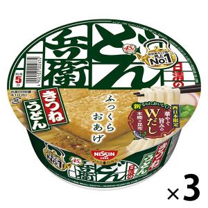 日清食品　日清のどん兵衛　きつねうどん（西日本版）　1セット（3食入）