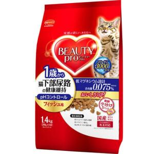 箱売り ビューティープロ 猫下部尿路の健康維持 1歳から 国産 1.4kg 6袋 日本ペットフード キャットフード ドライ