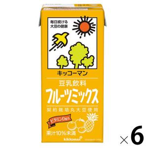 キッコーマン 豆乳飲料 フルーツミックス 1000ml 1箱（6本入）