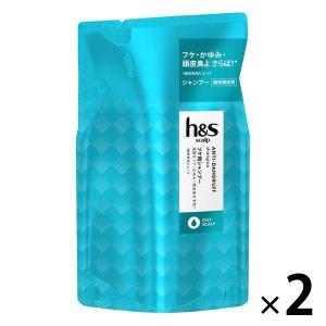 h&s scalpスカルプシャンプー オイリー フケ かゆみ 詰め替え 300ml 2個 メンズ P&G