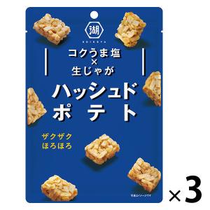 湖池屋 ハッシュドポテト コクうま塩 3袋 ポテトチップス