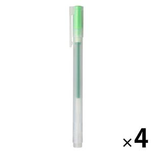無印良品 ゲルインキボールペン キャップ式 0.38mm 黄緑