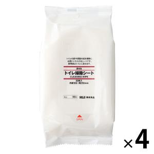 無印良品 流せるトイレ掃除シート 20枚入・約縦160×横250mm