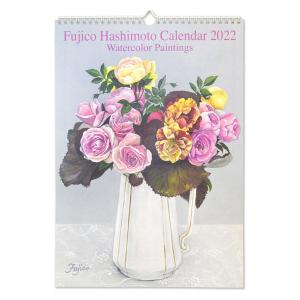 2022年 壁掛けカレンダー 橋本不二子 ローズ L CAL050