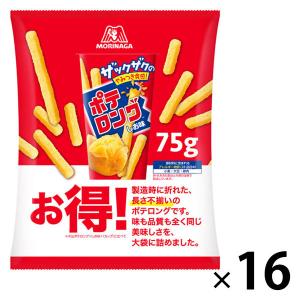 森永製菓 ポテロング しお味 75g 1箱 ノンフライ ポテトスナック スナック菓子 お買い得