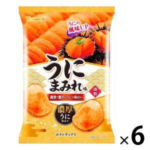 山芳製菓 ポテトチップス うにまみれ味 6袋 スナック菓子 おつまみ
