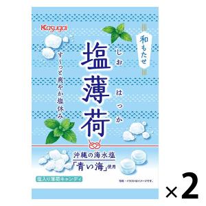春日井製菓 和もたせ塩薄荷78g（個装紙込み） 1セット（2袋）　はっか　ハッカ　ミント　キャンディー　爽快