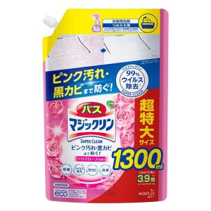 バスマジックリン SUPER CLEAN アロマローズ 詰め替え 1300ml 1個 花王
