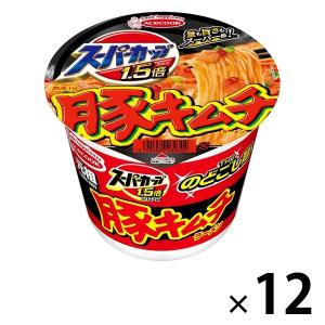 カップ麺 スーパーカップ1.5倍 豚キムチラーメン 107g 1セット エースコック
