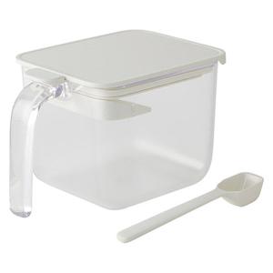 湿気防止パッキン付 調味料ポット ワイド ホワイト グッドロックコンテナ