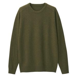 無印良品 ヤク混ウールクルーネックセーター 紳士 M