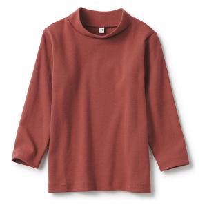 無印良品 起毛 フライス編みハイネック長袖Tシャツ ベビー