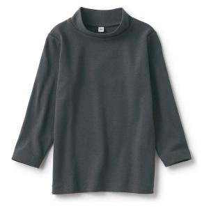 無印良品 起毛 フライス編みハイネック長袖Tシャツ ベビー