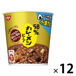 日清食品 日清58％カレーメシ ビーフ 62g 12個