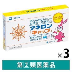 アネロン4カプセル エスエス製薬 物酔いによるはきけ めまい×3