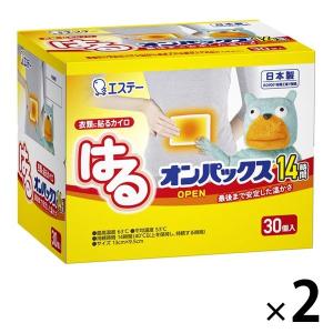 はるオンパックス 衣類に貼るカイロ 1セット エステー