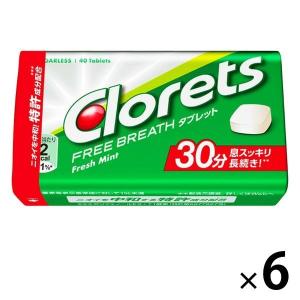 クロレッツ フリーブレスタブレット フレッシュミント 6個 モンデリーズ キャンディ タブレット