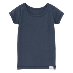 無印良品 フライス編みTシャツ ベビー 80 ネイビー 良品計画