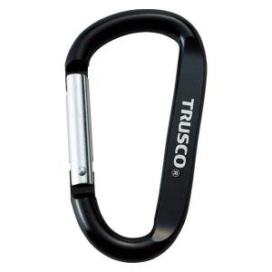 トラスコ中山 TRUSCO カラビナ 線径8mm×80m ブラック TKN880BK
