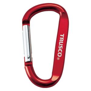 トラスコ中山 TRUSCO カラビナ 線径8mm×80m レッド TKN880R 1個
