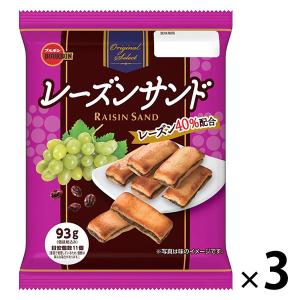 レーズンサンド ブルボン 3個 102g×12袋 クッキー　洋菓子