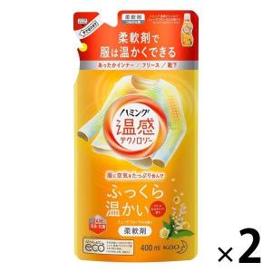 ハミング 温感テクノロジー ミューゲフローラルの香り 詰め替え 400ml 1セット 柔軟剤 花王