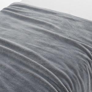 無印良品 あたたかファイバームレにくい厚手毛布 S 140×200cm ライトグレー 良品計画